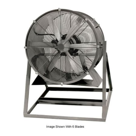 Americraft Mfg Propeller Fan W/ Medium Stand, 24 in Blade Dia, 5200 cfm, 1/4 hp, TEFC Aluminum Blade 24DA-1/4M-1-TEFC